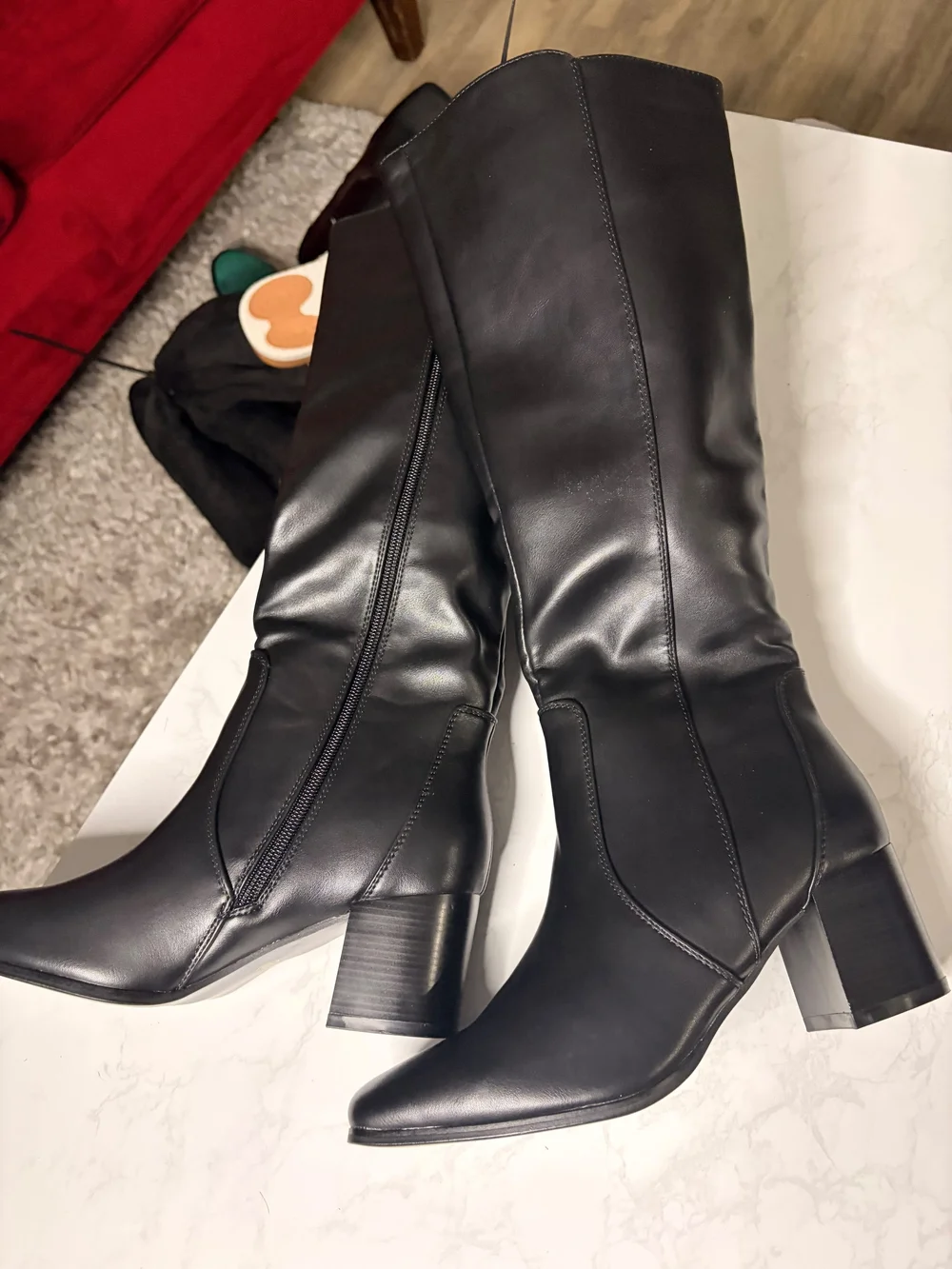 Women's Black Over-the-Knee Stretch Boot